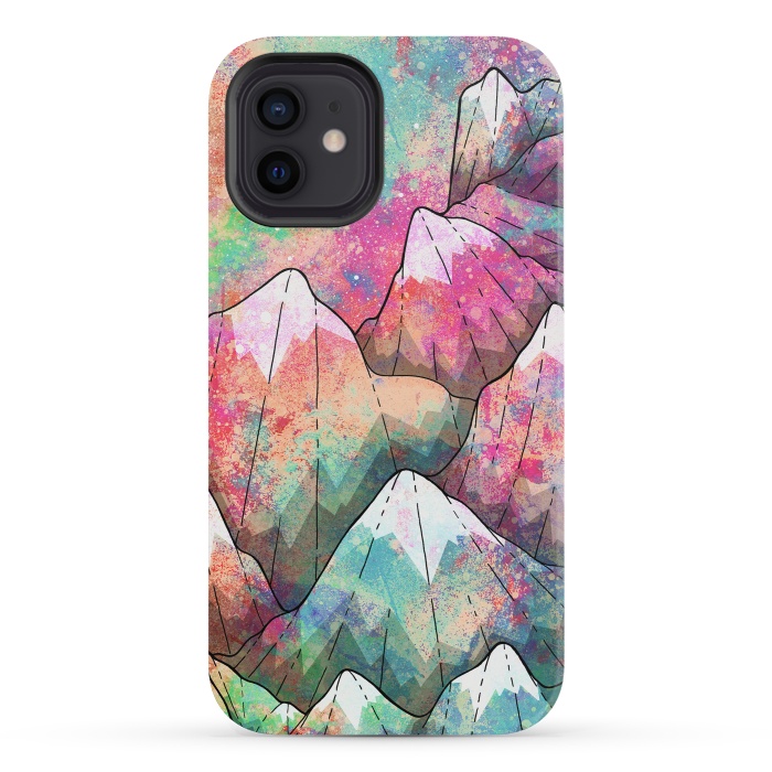 iPhone 12 mini StrongFit The painted mountain peaks  by Steve Wade (Swade)