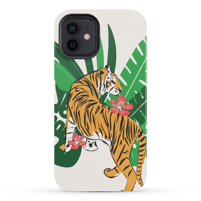 iPhone 12 mini StrongFit Tiger 010 by Jelena Obradovic