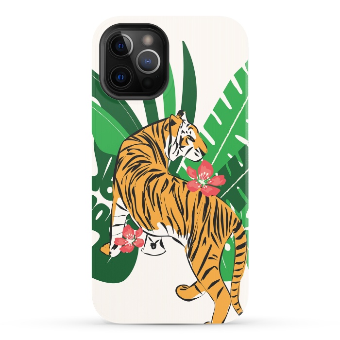 iPhone 12 Pro StrongFit Tiger 010 by Jelena Obradovic