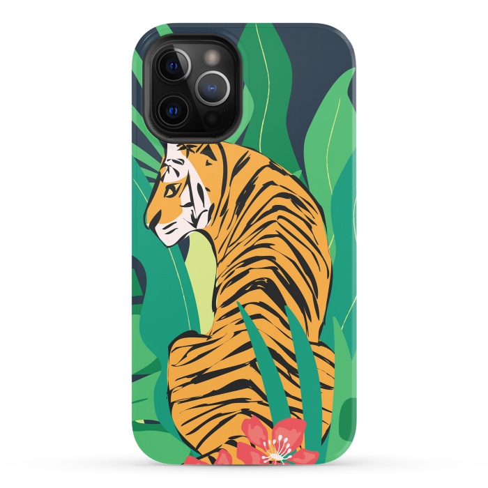 iPhone 12 Pro StrongFit Tiger 012 by Jelena Obradovic
