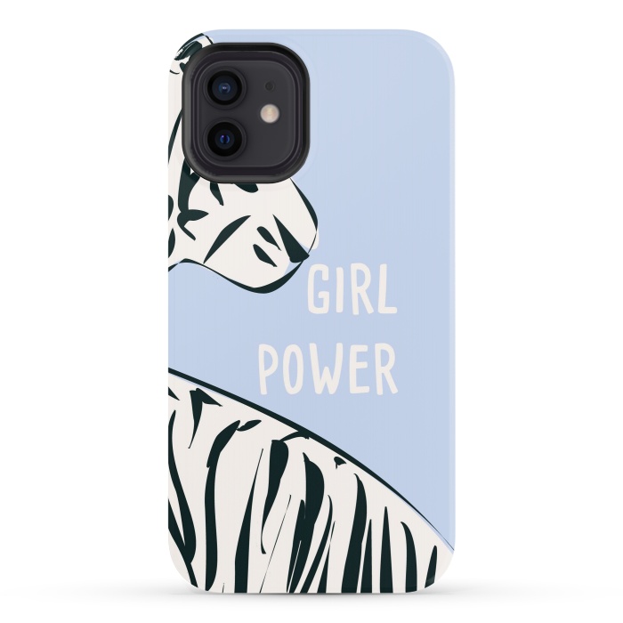 iPhone 12 StrongFit Girl Power, blue by Jelena Obradovic