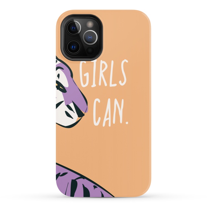iPhone 12 Pro StrongFit Girls can, peach by Jelena Obradovic