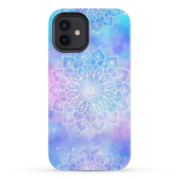 iPhone 12 StrongFit Galaxy mandala pastel by Jms