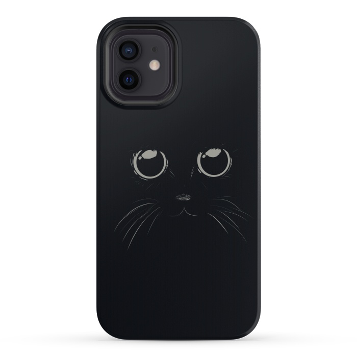 iPhone 12 mini StrongFit Black Cat by Sue Anna Joe