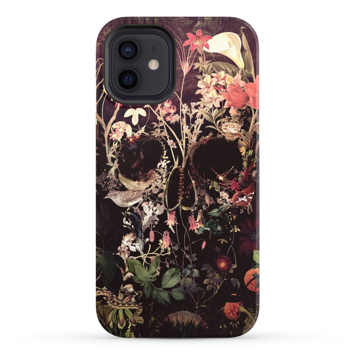 iPhone 12 StrongFit Bloom Skull by Ali Gulec