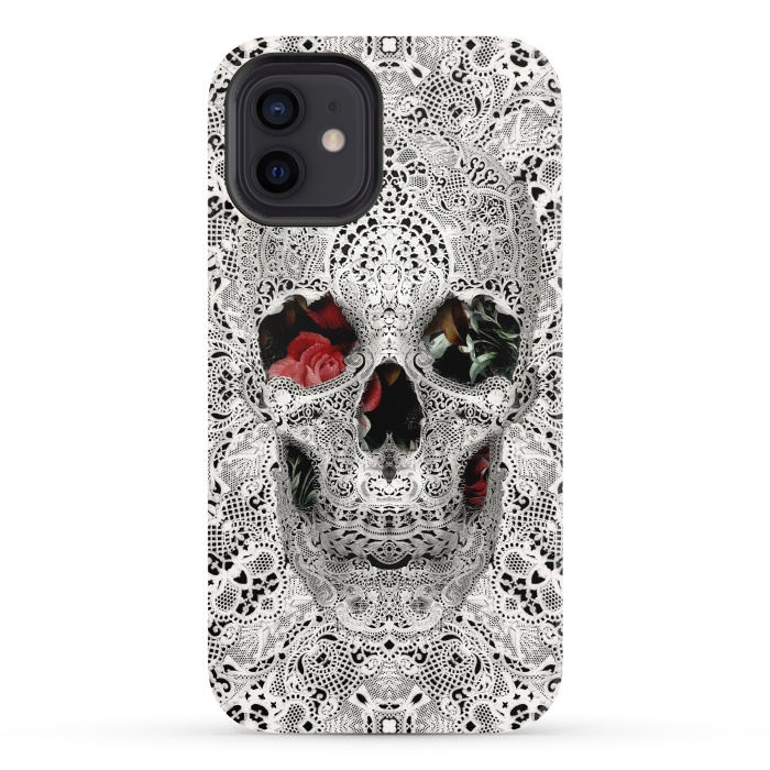 iPhone 12 StrongFit Lace Skull 2 by Ali Gulec