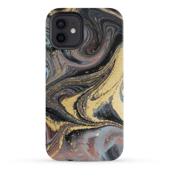 iPhone 12 mini StrongFit Liquid Marble Design IV by ArtsCase