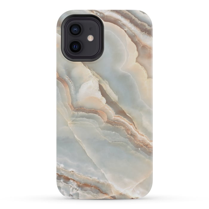 iPhone 12 mini StrongFit Onyx Marble Design by ArtsCase