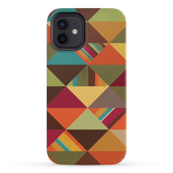 iPhone 12 StrongFit Autumn Triangles by Noonday Design