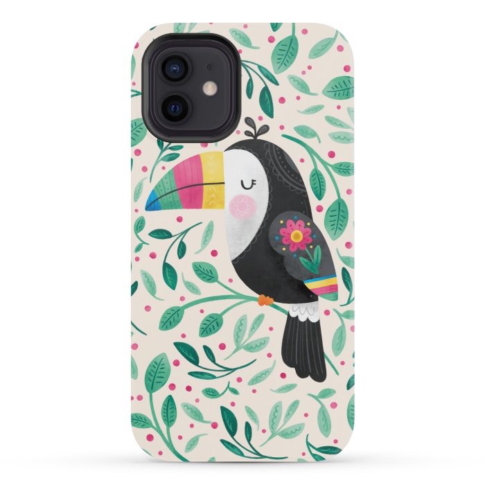 iPhone 12 mini StrongFit Cheeky Toucan by Noonday Design