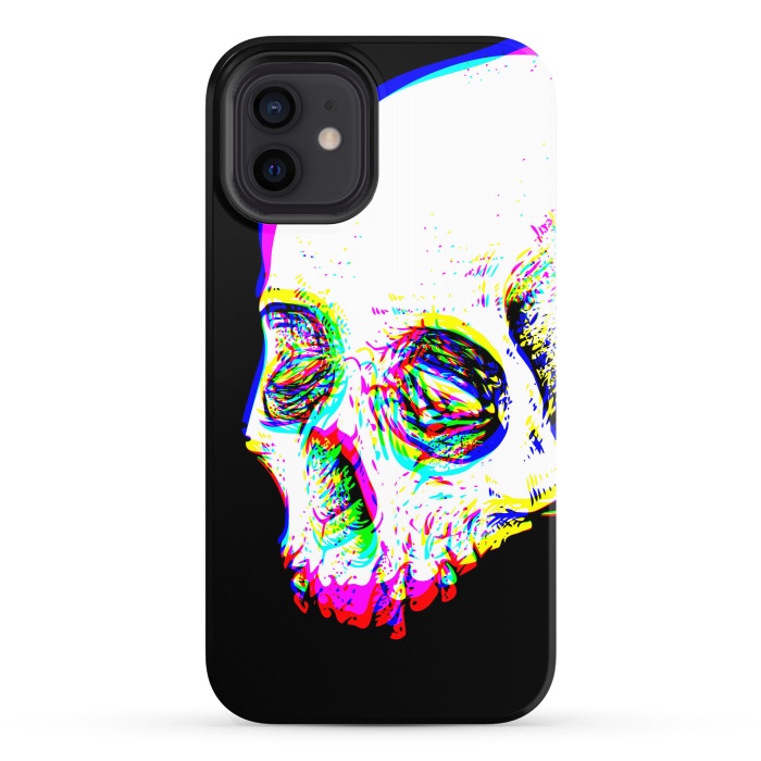 iPhone 12 StrongFit Skull Glitch by Afif Quilimo