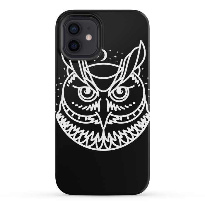 iPhone 12 mini StrongFit Owl by Afif Quilimo