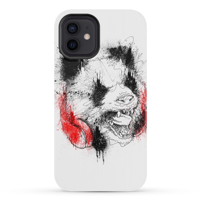 iPhone 12 mini StrongFit Panda Roar Scratch  by Afif Quilimo