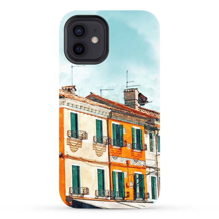 iPhone 12 StrongFit Burano Island by Uma Prabhakar Gokhale