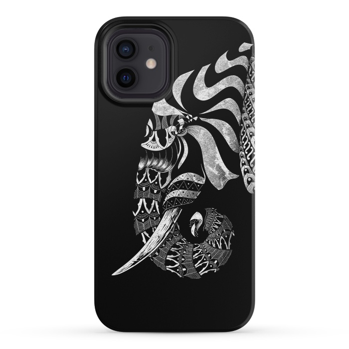 iPhone 12 mini StrongFit Elephant Ornate by Afif Quilimo