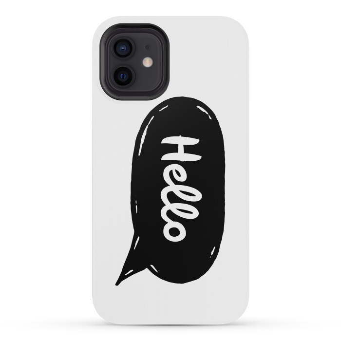 iPhone 12 mini StrongFit Hello by Laura Nagel