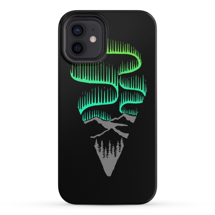 iPhone 12 mini StrongFit Aurora Borealis by Afif Quilimo