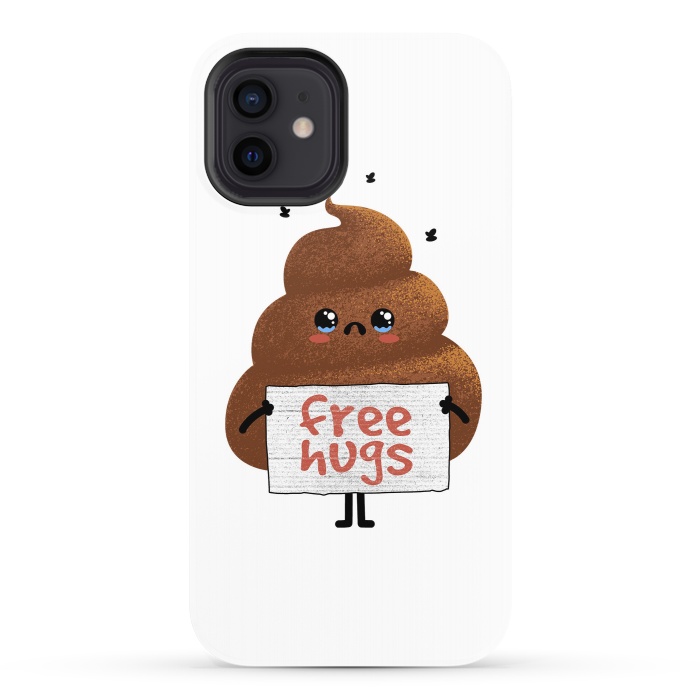 iPhone 12 StrongFit Free Hugs Poop by Afif Quilimo