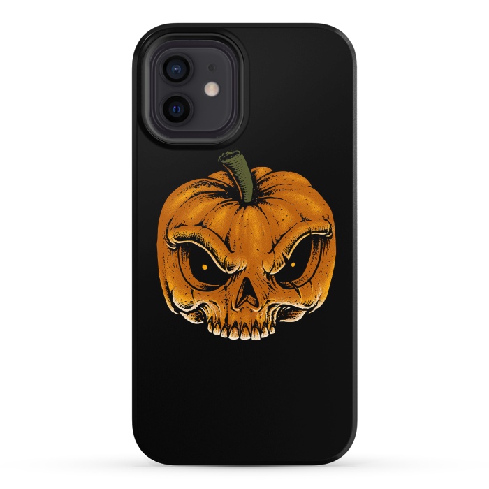 iPhone 12 StrongFit Skull Pumkin by Afif Quilimo