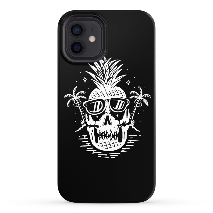 iPhone 12 StrongFit Skull Pineapple 2 by Afif Quilimo