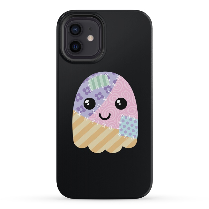 iPhone 12 mini StrongFit Patchwork ghost by Laura Nagel