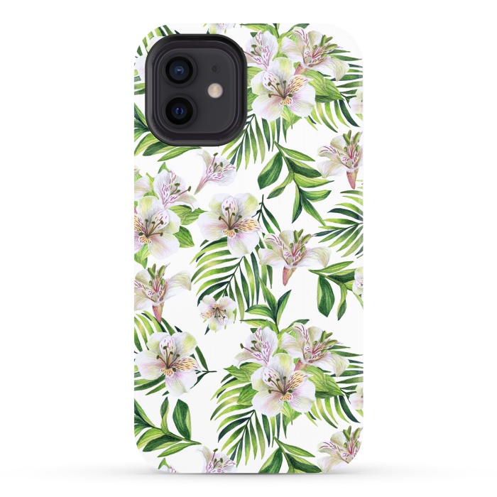 iPhone 12 StrongFit White flowers by Julia Badeeva