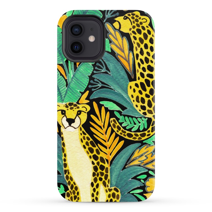 iPhone 12 StrongFit Leopards by Julia Badeeva