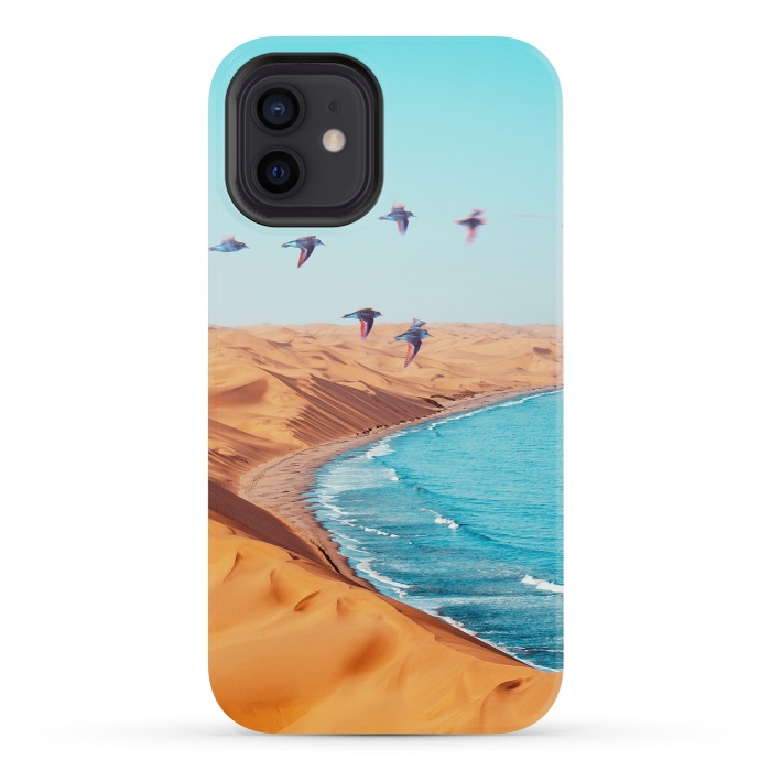iPhone 12 mini StrongFit Desert Birds by Uma Prabhakar Gokhale