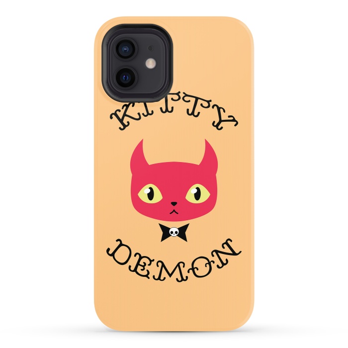iPhone 12 StrongFit Kitty demon by Laura Nagel