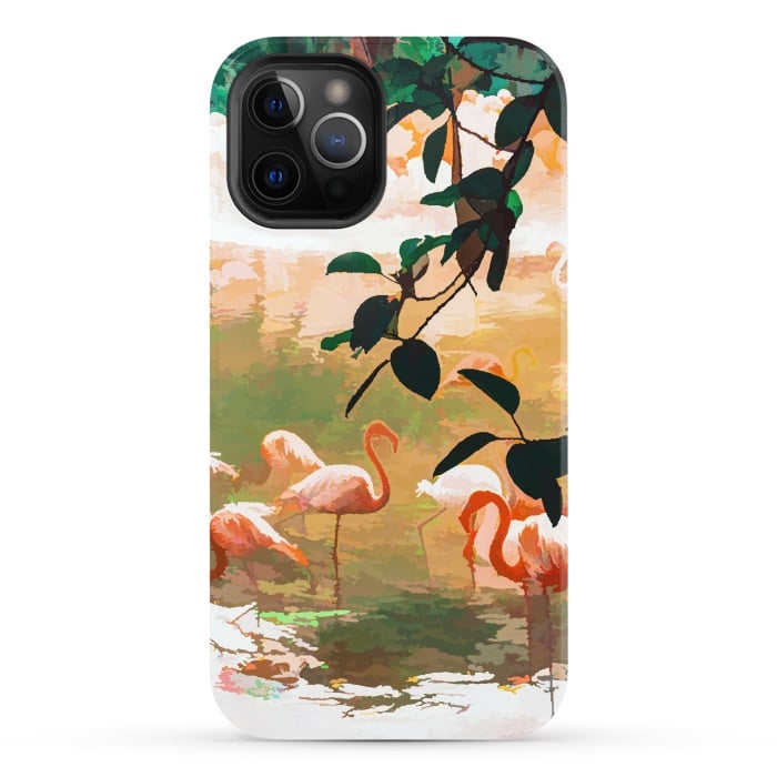 iPhone 12 Pro StrongFit Flamingo Sighting by Uma Prabhakar Gokhale