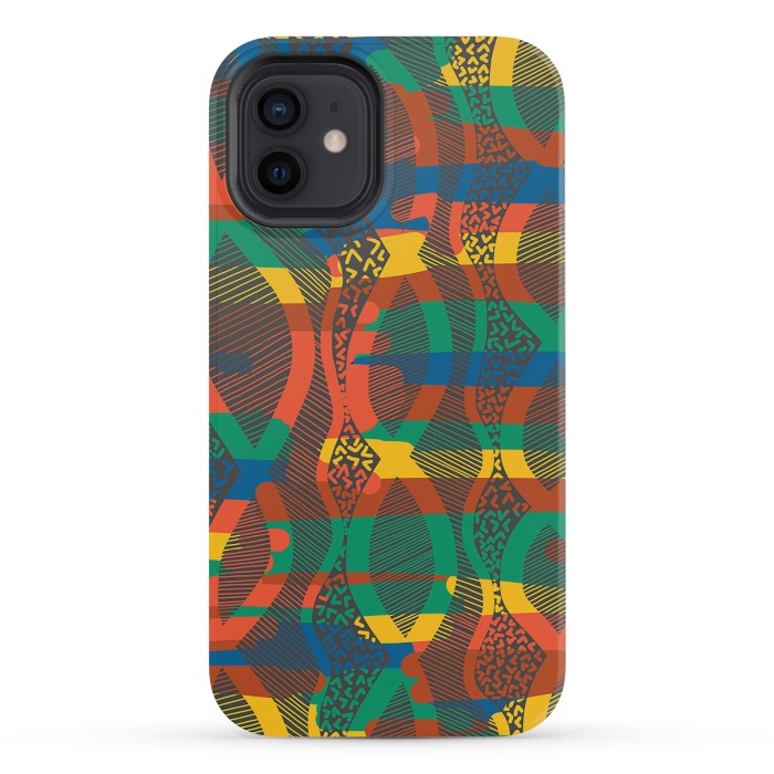 iPhone 12 mini StrongFit African Lineart by Hanny Agustine