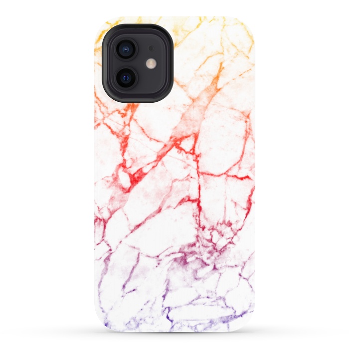 iPhone 12 StrongFit Colour gradient marble texture by Oana 