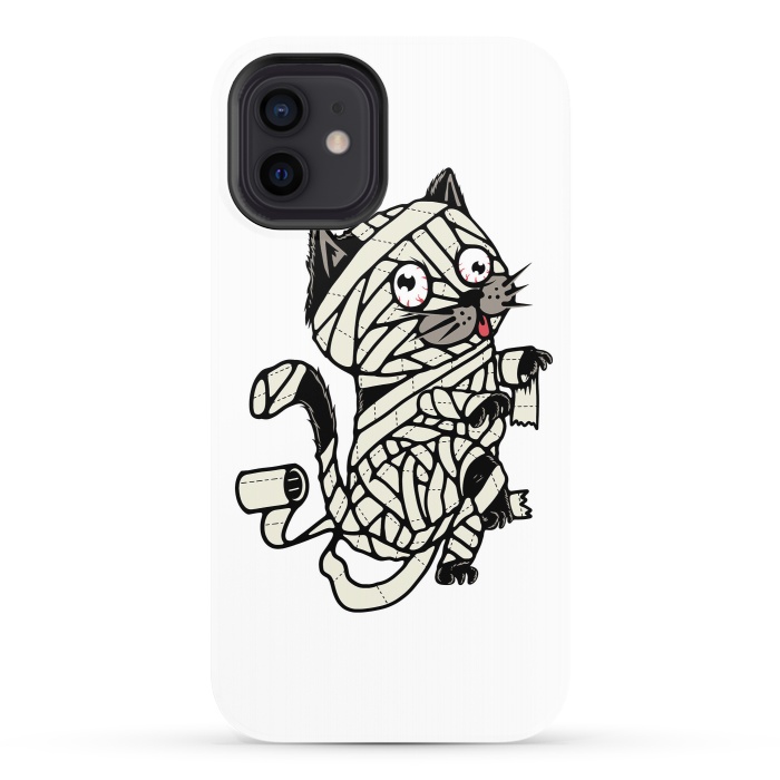 iPhone 12 StrongFit Mummy Cat by Afif Quilimo