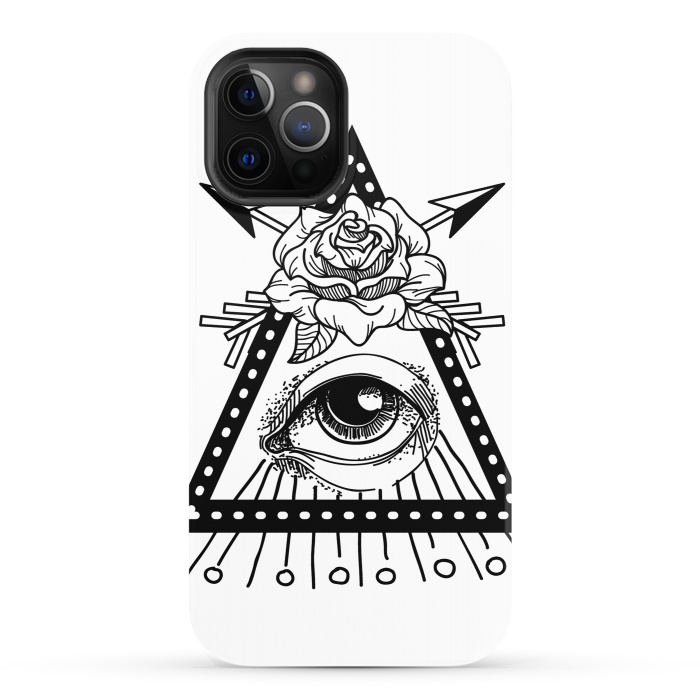 iPhone 12 Pro StrongFit third eye rose by haroulita