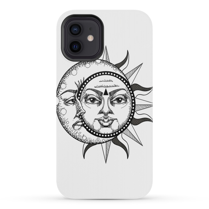 iPhone 12 mini StrongFit sun moon by haroulita