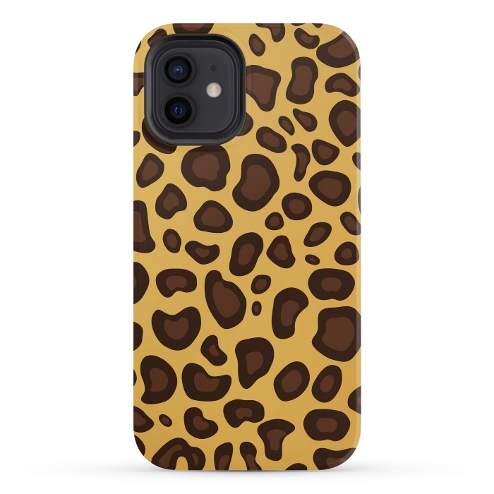 iPhone 12 StrongFit animal print leopard by haroulita