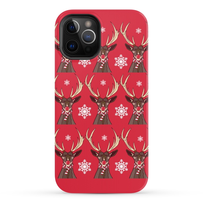 iPhone 12 Pro StrongFit Reindeers by Steve Wade (Swade)