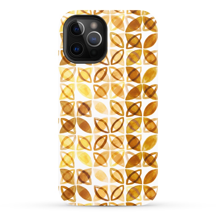 iPhone 12 Pro StrongFit 70's Watercolor Pattern  by Tigatiga