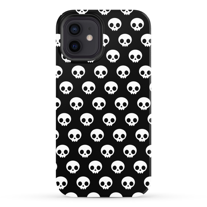 iPhone 12 StrongFit Cute skulls by Laura Nagel