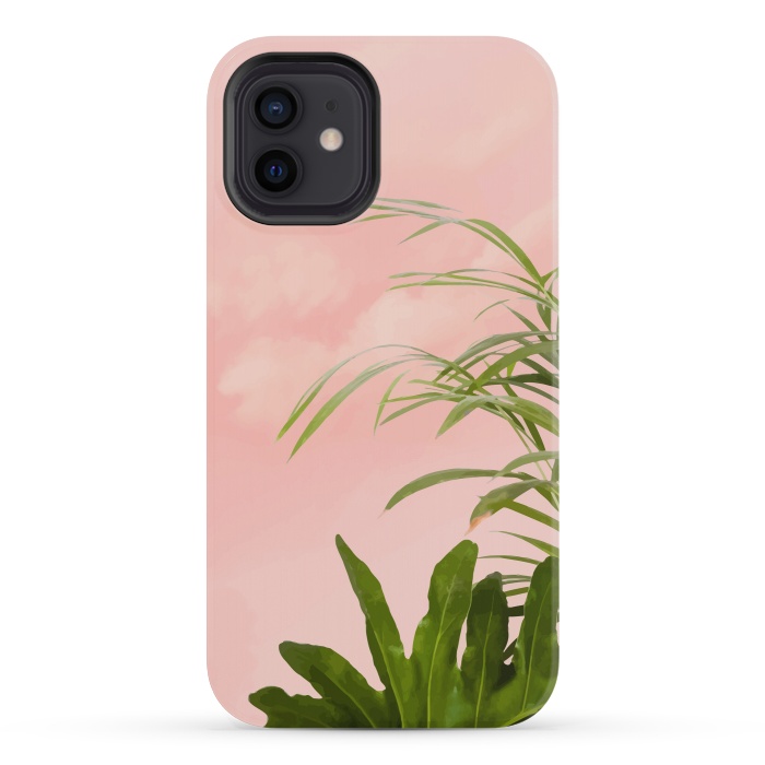 iPhone 12 mini StrongFit Minimal Botanical by Uma Prabhakar Gokhale