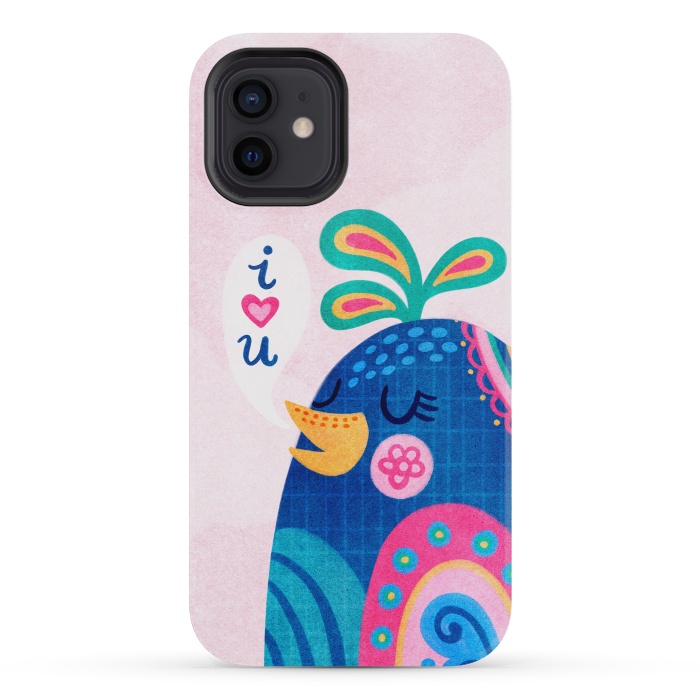iPhone 12 mini StrongFit I Love You Bird by Noonday Design