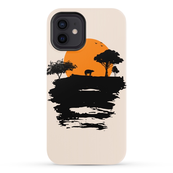 iPhone 12 StrongFit Bear Travel on Mountain by Creativeaxle
