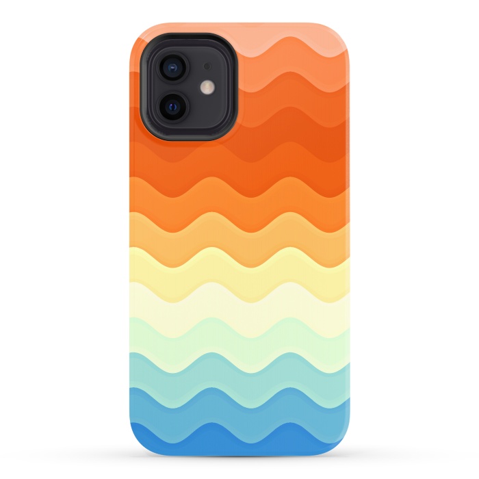 iPhone 12 StrongFit Color Waves by Creativeaxle