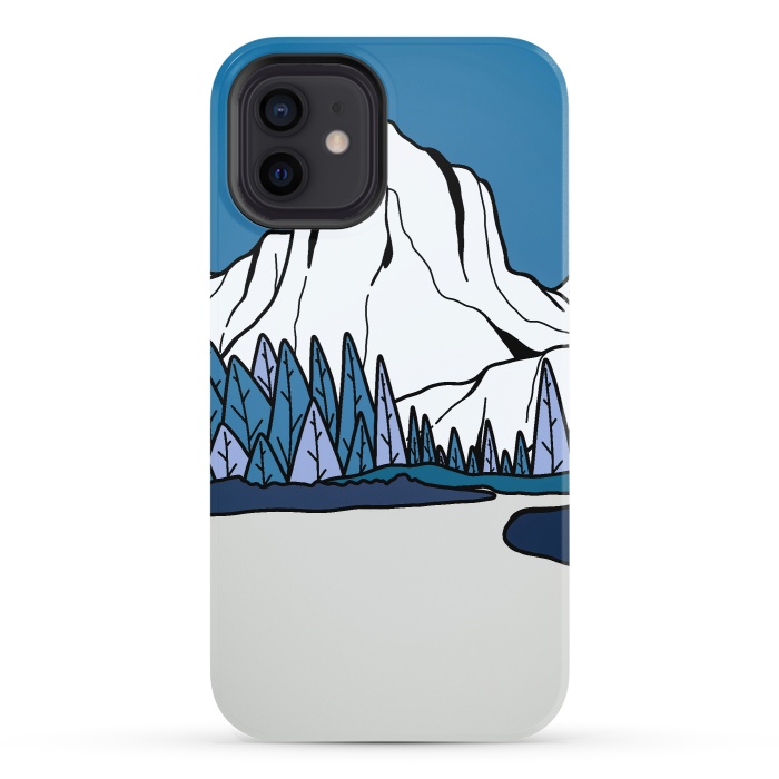 iPhone 12 StrongFit Blue peak hill by Steve Wade (Swade)