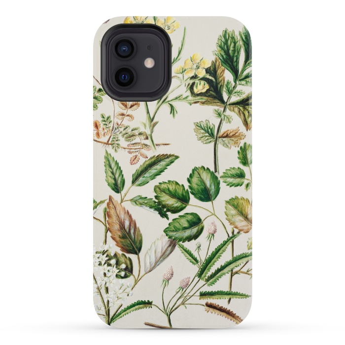 iPhone 12 mini StrongFit Botanic Collage by Zala Farah