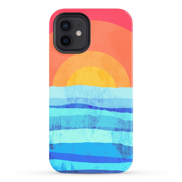 iPhone 12 StrongFit The sea's sun by Steve Wade (Swade)