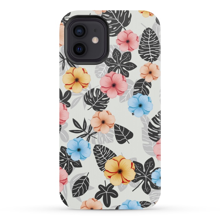 iPhone 12 mini StrongFit Tropical patterns by Jms