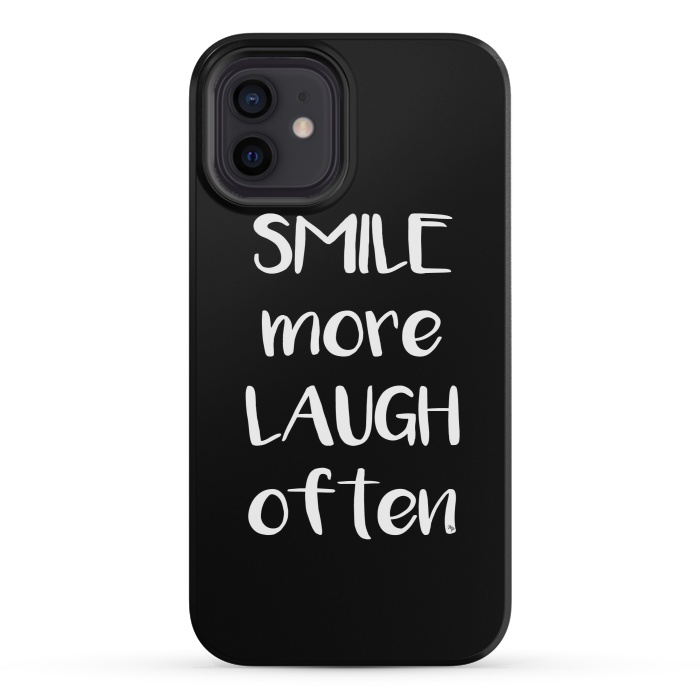 iPhone 12 mini StrongFit Smile more quote by Martina