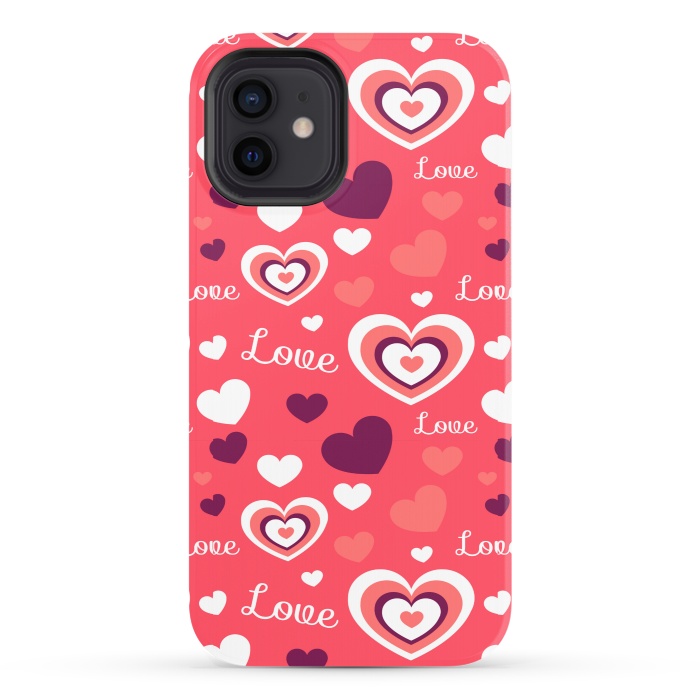 iPhone 12 StrongFit LOVE PATTERN by MALLIKA