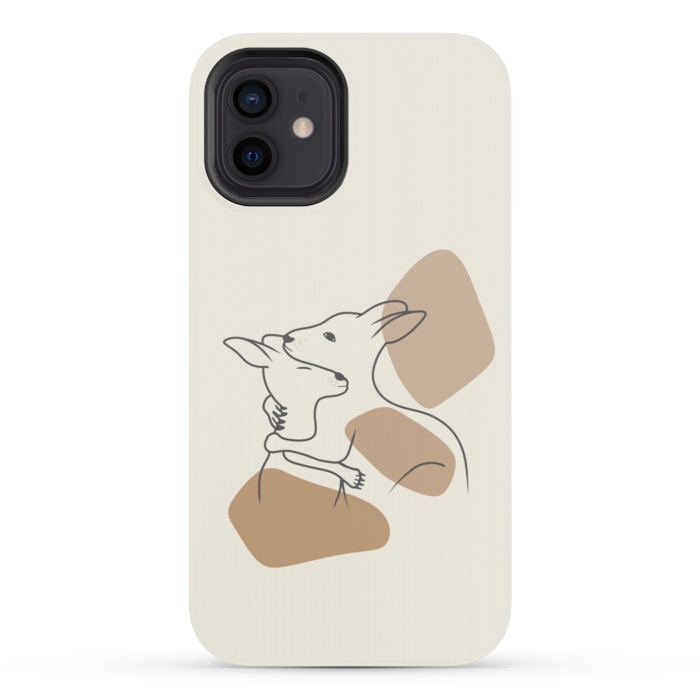 iPhone 12 mini StrongFit Kangaroo love by Jms